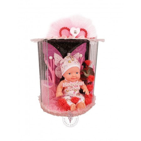 Hoş Geldin Kız Bebek Camlı